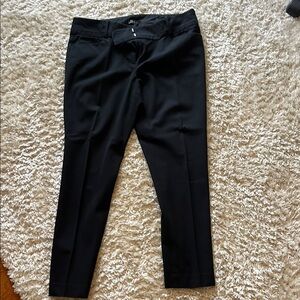 LOFT Black ankle pants Zoe skinny line